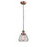 Glass Pendant With 10 Feet Cord - Clear Glass