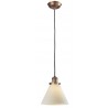 Glass Pendant With 10 Feet Cord - G41 - MATTE WHITE CASED  GLASS