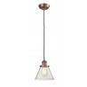 Glass Pendant With 10 Feet Cord - G42 - CLEAR GLASS