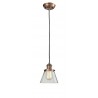 Glass Pendant With 10 Feet Cord - Clear Glass