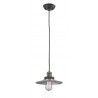 HALOPHANE GLASS - BLACK/BRUSHED BRASS