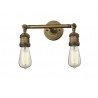 BARE BULB 2 LIGHT ADJUSTABLE WALL SCONCE UP OR DOWN LT WALL SCONCE