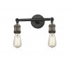 BARE BULB 2 LIGHT ADJUSTABLE WALL SCONCE UP OR DOWN LT WALL SCONCE