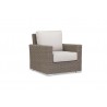 Coronado Wicker Club Chair With Cushions - Front and Back - Coronado Wicker Club Chair With Cushions - Front and Back
