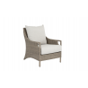 Sunset West Ibiza Club Chair With Cushions in Cast Silver - Angled View - Sunset West Ibiza Club Chair With Cushions in Cast Silver - Angled View