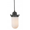 OILED RUBBED BRONZE - MATTE WHITE CASED GLASS