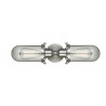 Satin Brushed Nickel - Clear Glass