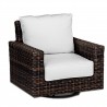 Montecito Wicker Swivel Rocker Club Chair With Cushions - White BG - Montecito Wicker Swivel Rocker Club Chair With Cushions - White BG