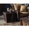 Sunset West Montecito Wicker End Table - Lifestyle Photo