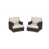 Cardiff Wicker Club Chair With Cushions - Set of 2 - Cardiff Wicker Club Chair With Cushions - Set of 2