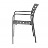 Adele Dining Arm Chair - Tex Gray - Side - Adele Dining Arm Chair - Tex Gray - Side