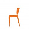 Phoenix Side Chair - Orange - Side - Phoenix Side Chair - Orange - Side