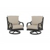 Monterey Wicker Swivel Rocker With Cushions - In Set - Monterey Wicker Swivel Rocker With Cushions - In Set