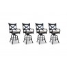 Monterey Barstool With Cushions - Front (set of 4) - Monterey Barstool With Cushions - Front (set of 4)