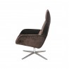 Ergo Chair In Balder Black Leather - Side - Ergo Chair In Balder Black Leather - Side