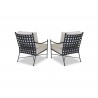 Provence Aluminum Club Chair With Cushions - Set of 2 - Back - Provence Aluminum Club Chair With Cushions - Set of 2 - Back