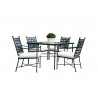 Sunset West Provence Aluminum Dining Chairs with Dining Table - Sunset West Provence Aluminum Dining Chairs with Dining Table