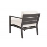Sunset West Mesa Club Chair With Cushions In Cast Pumice - Back Angle - Sunset West Mesa Club Chair With Cushions In Cast Pumice - Back Angle