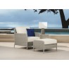 Manhattan Wicker Club Chair, Ottoman and End Table - Lifestyle