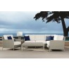 Manhattan Wicker Club Chair, Ottoman and End Table - Lifestyle