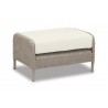 Manhattan Wicker Ottoman With Cushions In Linen Canvas With Self Welt 
