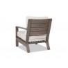 Laguna Club Chair With Cushions In Canvas Flax - Back - Laguna Club Chair With Cushions In Canvas Flax - Back