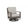 Sunset West Laguna Aluminum Swivel Club Rocker With Cushions In Canvas Flax - Sunset West Laguna Aluminum Swivel Club Rocker With Cushions In Canvas Flax