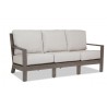Laguna Aluminum Sofa With Cushions In Canvas Flax