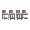 Laguna Counter Stool With Cushions In Canvas Flax - Set of 4 - Laguna Counter Stool With Cushions In Canvas Flax - Set of 4