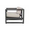 Sunset West Redondo Club Chair With Cushions In Cast Silver - Side - Sunset West Redondo Club Chair With Cushions In Cast Silver - Side