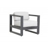 Redondo Club Chair With Cushions In Cast Silver - Redondo Club Chair With Cushions In Cast Silver