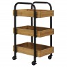 Oceanstar Portable Storage Cart - Oceanstar Portable Storage Cart