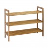 Oceanstar 3-Tier Bamboo Shoe Rack - Natural  - Oceanstar 3-Tier Bamboo Shoe Rack - Natural 