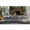 La Jolla Aluminum Club Chair With Cushions . - Lifestyle with Set - La Jolla Aluminum Club Chair With Cushions . - Lifestyle with Set