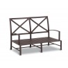 La Jolla Aluminum Loveseat With Cushions In Canvas Flax With Self Welt - without cushions