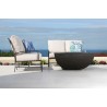 La Jolla Aluminum Loveseat With Cushions In Canvas Flax With Self Welt - Lifestyle - La Jolla Aluminum Loveseat With Cushions In Canvas Flax With Self Welt - Lifestyle