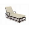 La Jolla Aluminum Chaise With Cushions In Canvas Flax With Self Welt - White BG - La Jolla Aluminum Chaise With Cushions In Canvas Flax With Self Welt - White BG