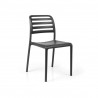 Costa Bistrot Armless Chair - Anthracite - Costa Bistrot Armless Chair - Anthracite