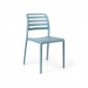 Costa Bistrot Armless Chair - Celeste - Costa Bistrot Armless Chair - Celeste