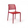 Costa Bistrot Armless Chair - Red - Costa Bistrot Armless Chair - Red
