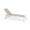 Nardi Atlantico Sunlounger - White Tortora - Nardi Atlantico Sunlounger - White Tortora