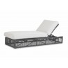 Milano Adjustable Chaise With Cushions In Echo Ash