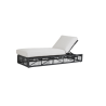 Milano Adjustable Chaise With Cushions In Echo Ash - Small