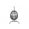 Sunset West Milano Hanging Chair With Cushions In Echo Ash - Back