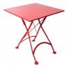 French Café Bistro Folding Table - Red - French Café Bistro Folding Table - Red