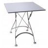 French Café Bistro Folding Table - Aluminum - French Café Bistro Folding Table - Aluminum
