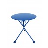 French Café Bistro 3-leg Folding Bistro Table - Signal Blue - French Café Bistro 3-leg Folding Bistro Table - Signal Blue