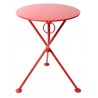 French Café Bistro 3-leg Folding Bistro Table - Red - French Café Bistro 3-leg Folding Bistro Table - Red