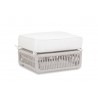 Dana Rope Ottoman With Cushion in Linen Canvas