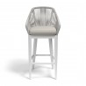 Sunset West Miami Barstool with cushions in Echo Ash - Front - Sunset West Miami Barstool with cushions in Echo Ash - Front